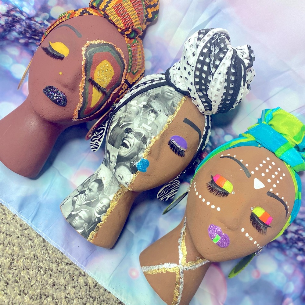 Custom Made Mannequin and Headwrap